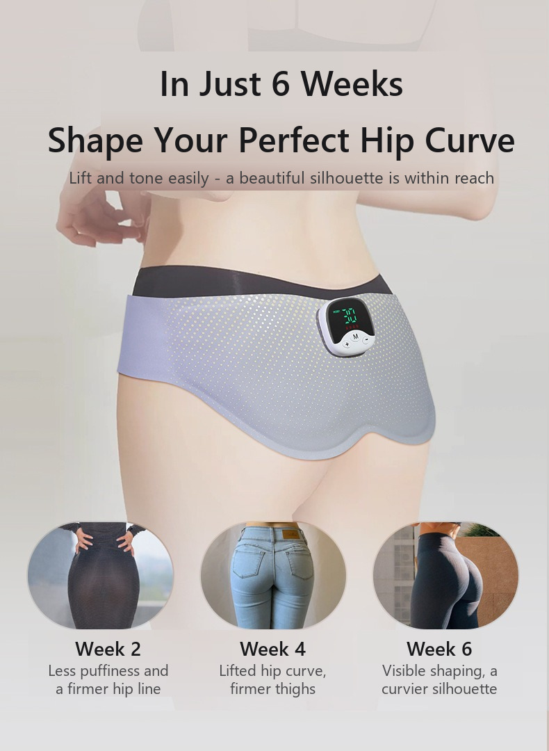 EMS Smart Hip Trainer Butt Lifter Massager 10 Modes 30 Levels Microcurrent Electric Glute Exercise Machine Home Use Fitness