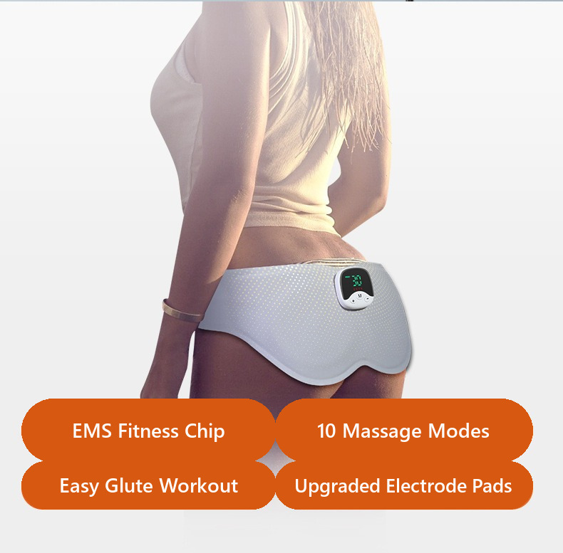 EMS Smart Hip Trainer Butt Lifter Massager 10 Modes 30 Levels Microcurrent Electric Glute Exercise Machine Home Use Fitness