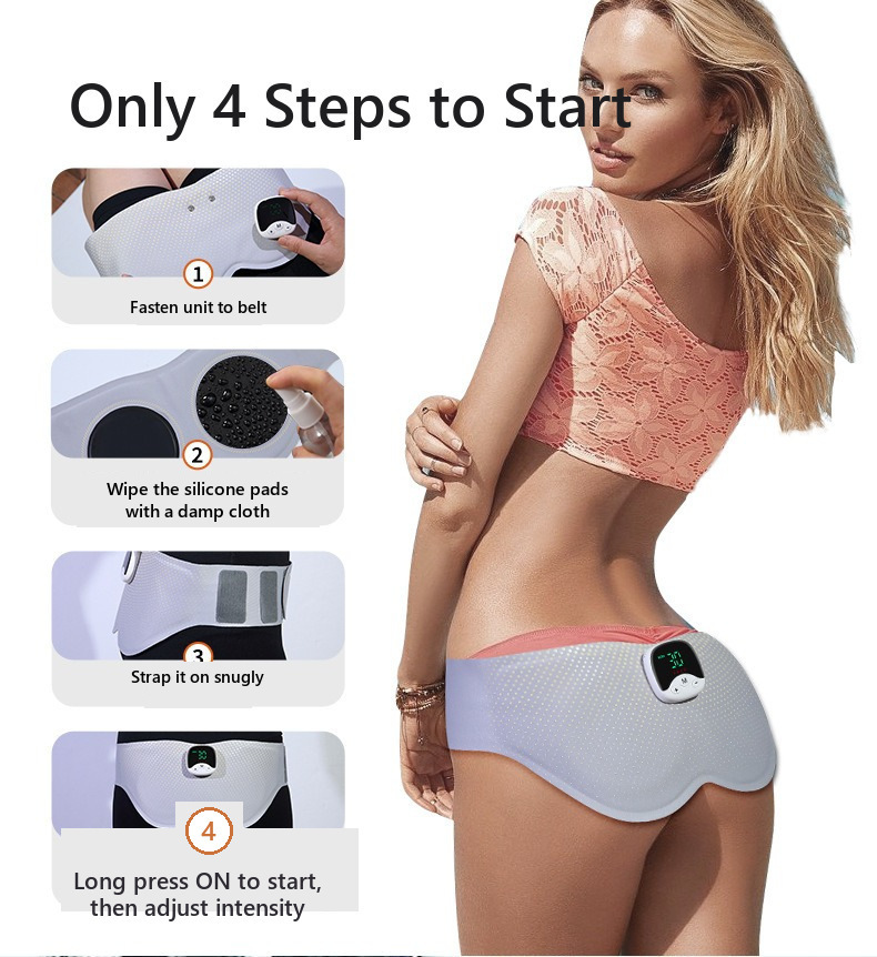 EMS Smart Hip Trainer Butt Lifter Massager 10 Modes 30 Levels Microcurrent Electric Glute Exercise Machine Home Use Fitness