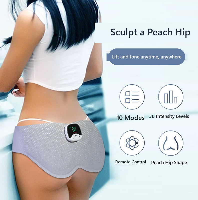 EMS Smart Hip Trainer Butt Lifter Massager 10 Modes 30 Levels Microcurrent Electric Glute Exercise Machine Home Use Fitness