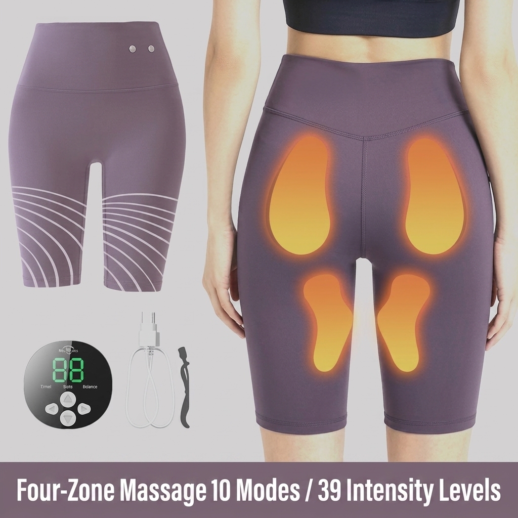 USB Rechargeable EMS Smart Fitness Shorts for Women Microcurrent Muscle Stimulator Butt Lift Hip Trainer Body Shaper