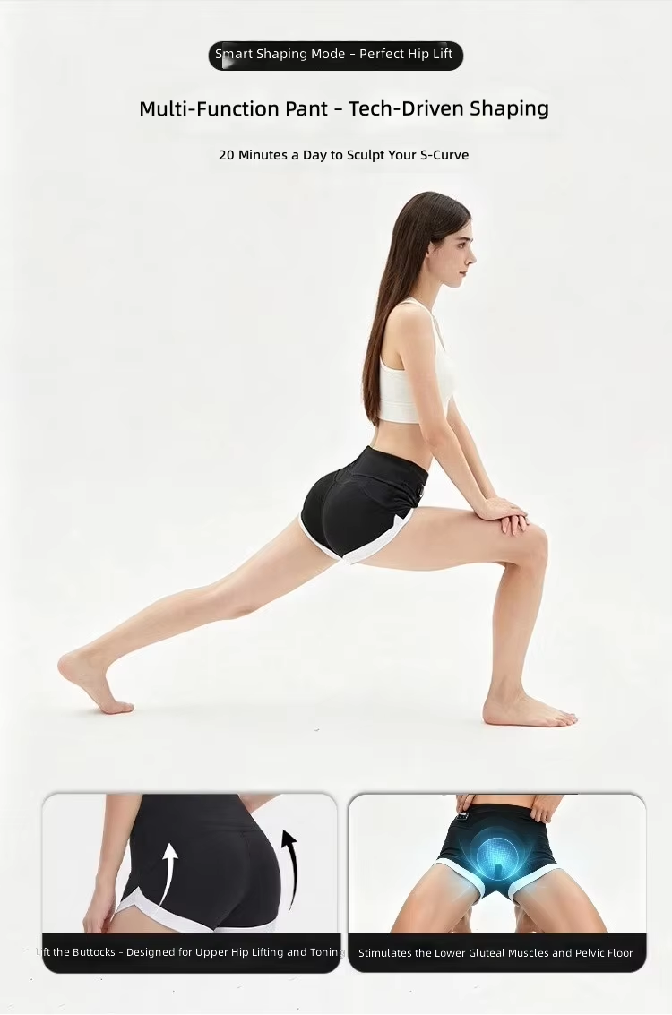Wireless EMS Microcurrent Butt Lifter Smart Fitness Shorts Hip Trainer 8 Modes 19 Levels Pelvic Floor Muscle Exercise Pants