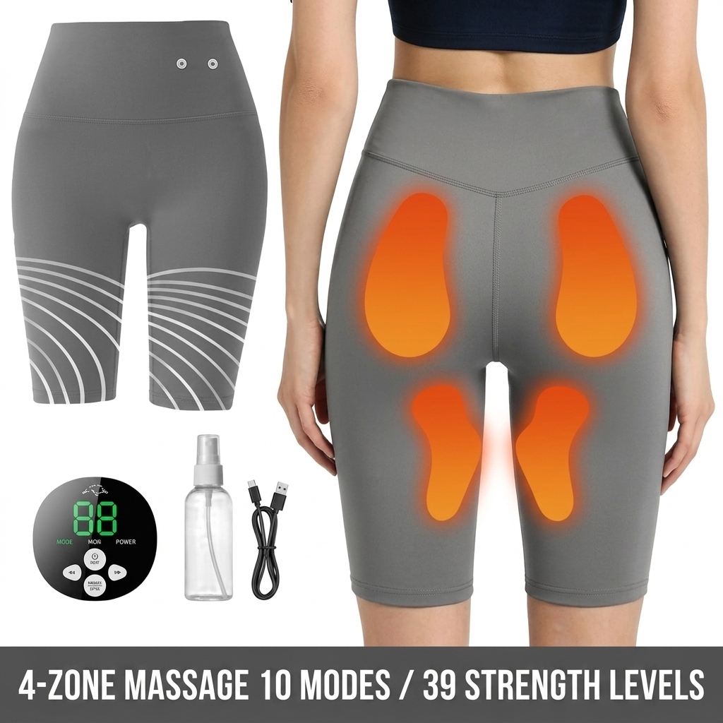 USB Rechargeable EMS Smart Fitness Shorts for Women Microcurrent Muscle Stimulator Butt Lift Hip Trainer Body Shaper