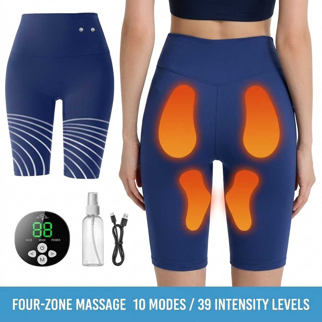 USB Rechargeable EMS Smart Fitness Shorts for Women Microcurrent Muscle Stimulator Butt Lift Hip Trainer Body Shaper