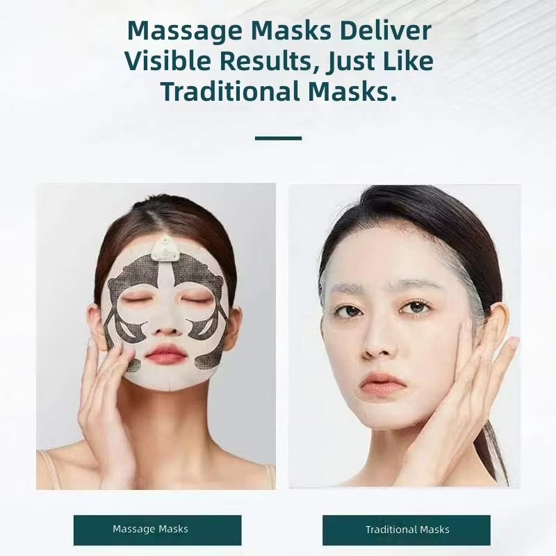 EMS Microcurrent Facial Mask Device AI Voice Control Mini Program APP 8 Modes Electric Face Massager Lifting Firming Anti Aging