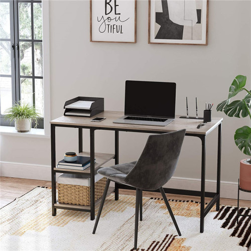 computer desk with shelves for workman
