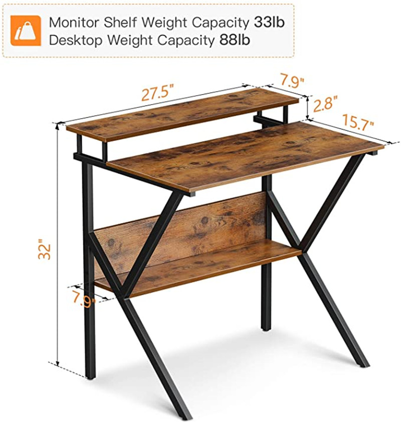 computer desk with K-frame