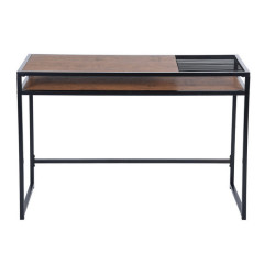 computer desk with a charade