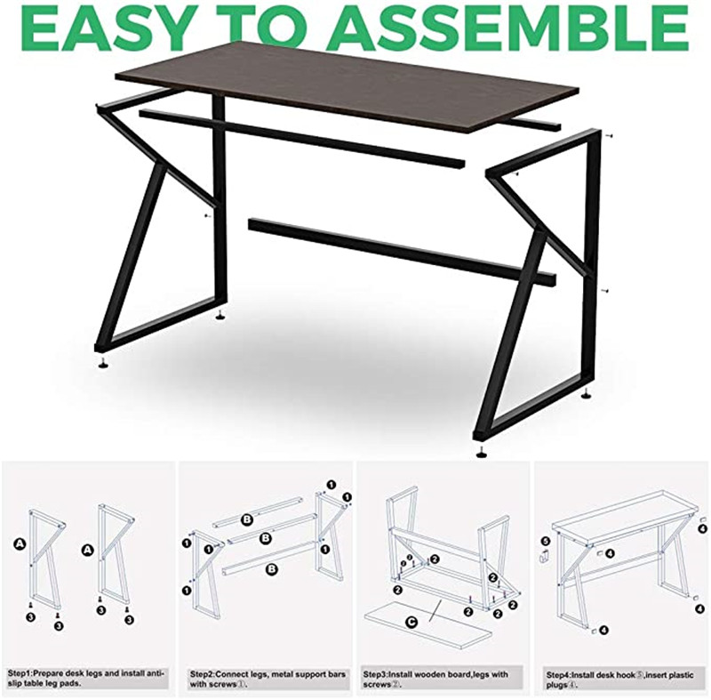 computer desk with K-frame