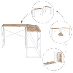 L-shape conner computer desk