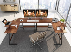 L-shape computer table