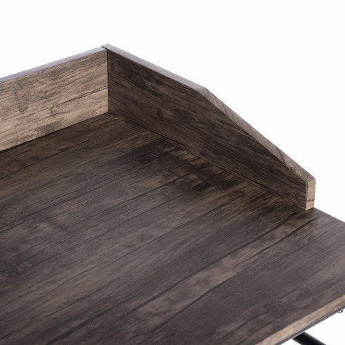 Movable computer desk with wheels