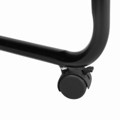 Movable computer desk with wheels