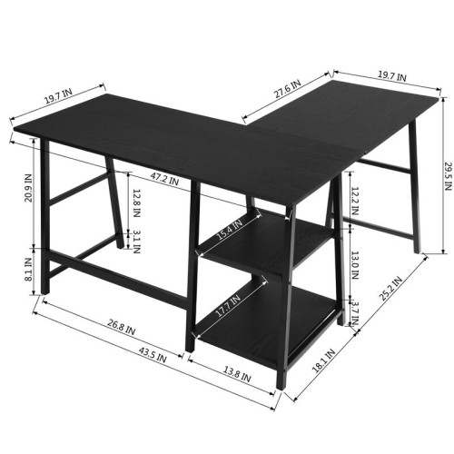 L-shape computer desk conner desk