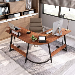 L-shape computer table