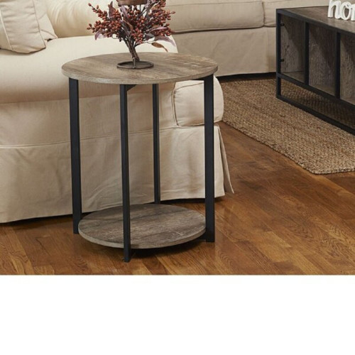 ROUND SOFA TABLE,END TABLE,ROUND TABLE WITH 2 TIRES FOR LIVING ROOM