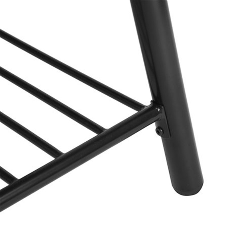 Coffee Table, Coffee Table for Living Room Home Office with Two-Tier Storage Shelf, Rectangle Rustic Coffee Table with Strong Metal Frame, Brown