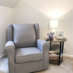 ROUND SOFA TABLE,END TABLE,ROUND TABLE WITH 2 TIRES FOR LIVING ROOM