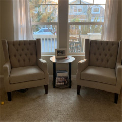 ROUND SOFA TABLE,END TABLE,ROUND TABLE WITH 2 TIRES FOR LIVING ROOM