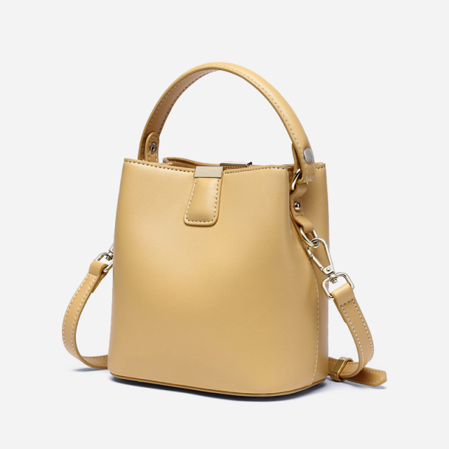 Genuine leather female bag summer bucket bag