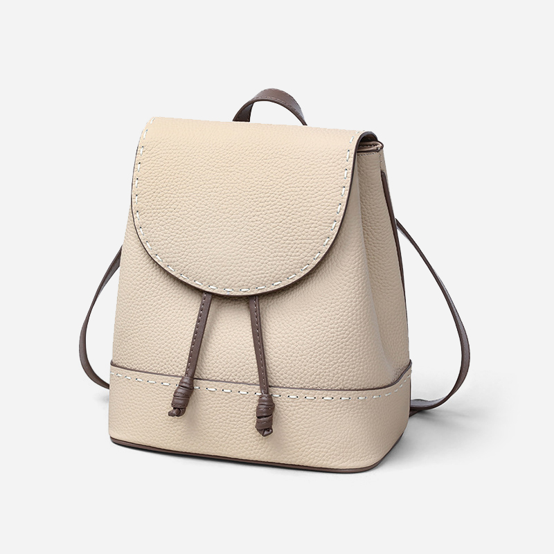 Fashion soft leather small backpack
