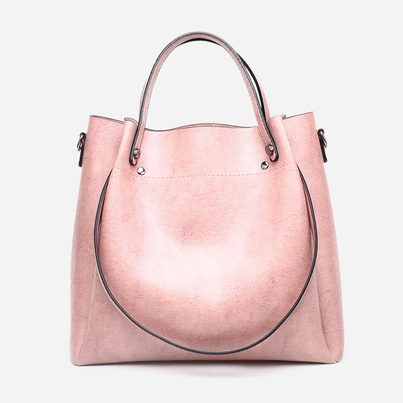 Oil-wax shoulder bag