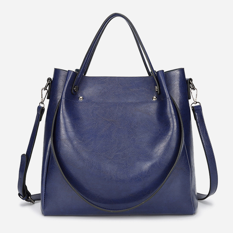 Oil-wax shoulder bag