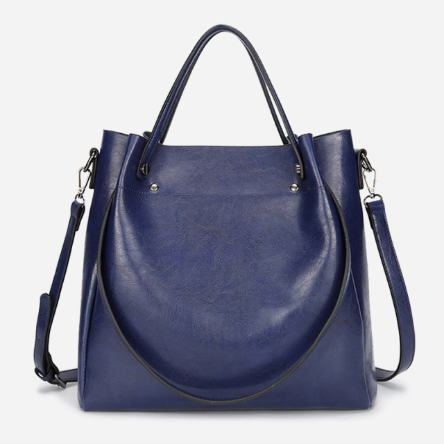 Oil-wax shoulder bag
