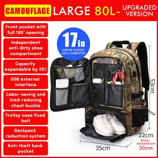 Multifunctional outdoor hiking bag