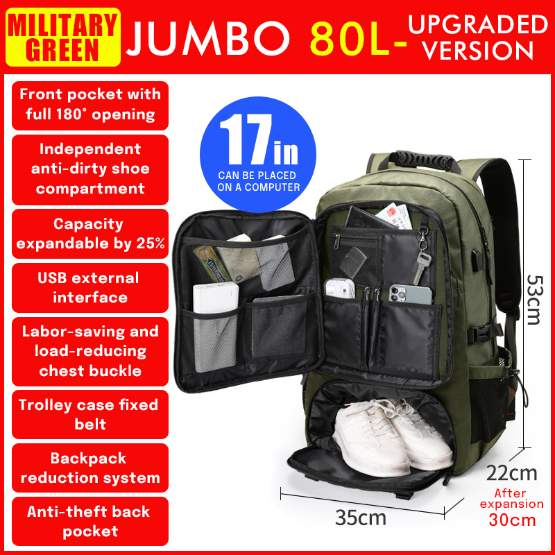 Multifunctional outdoor hiking bag