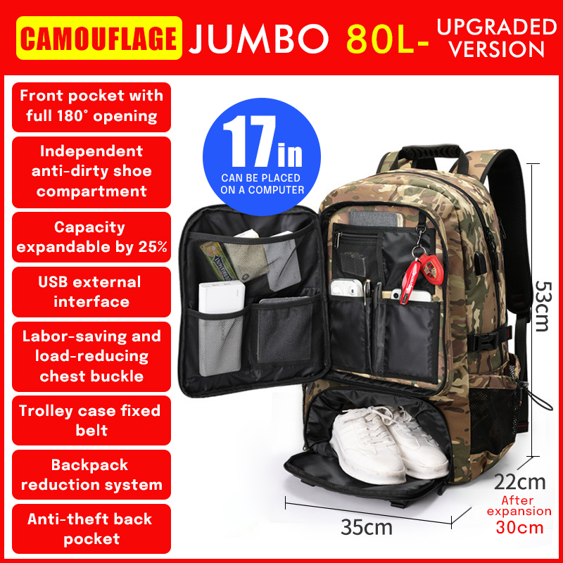 Multifunctional outdoor hiking bag
