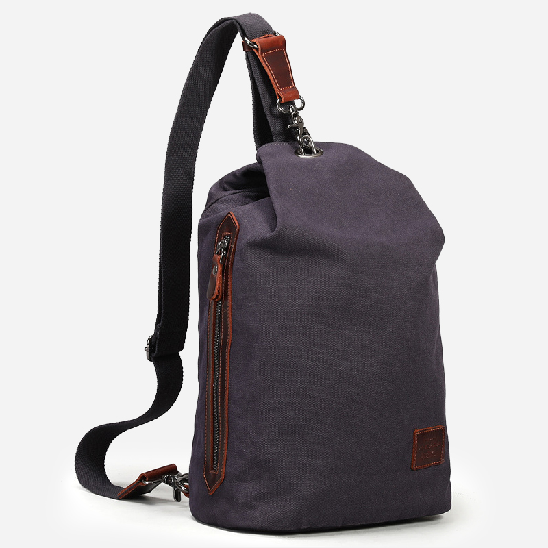 Casual canvas shoulder bag