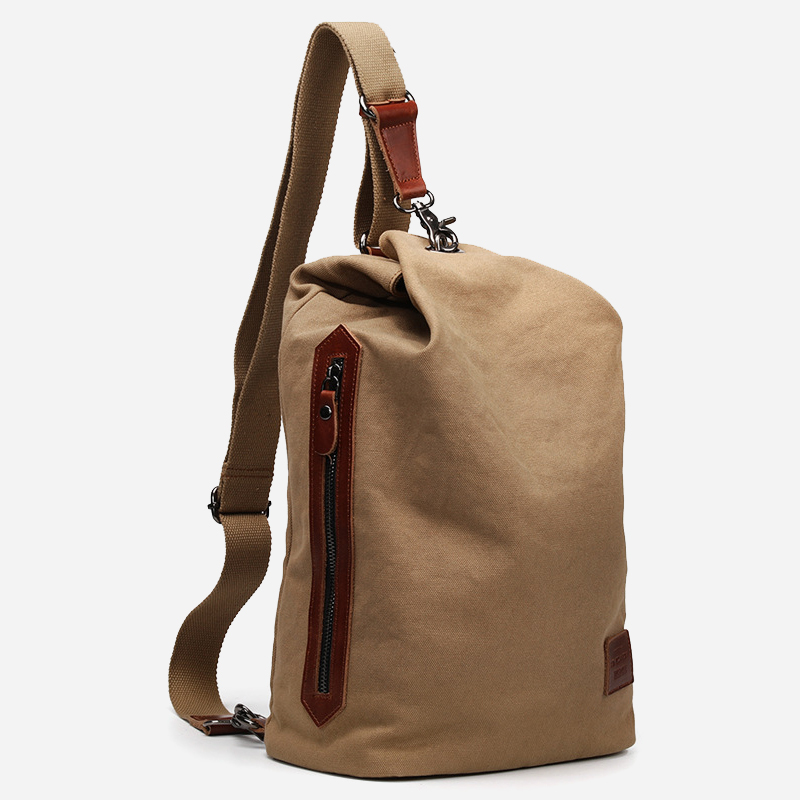 Casual canvas shoulder bag