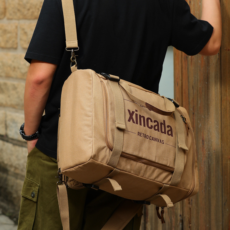Multifunctional canvas travel bag