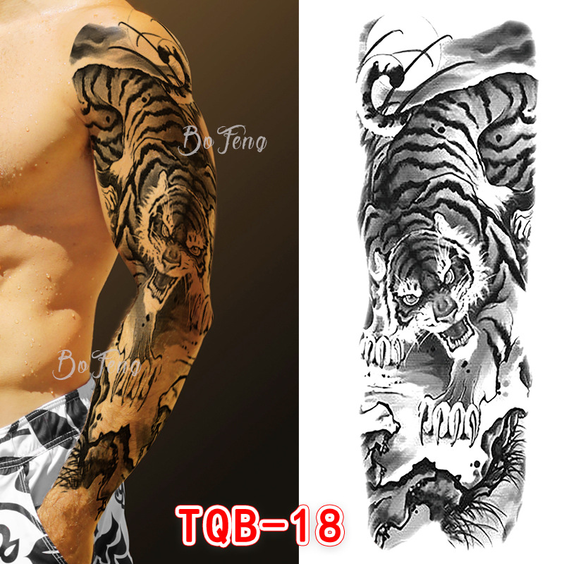 Waterproof full arm tattoo sticker