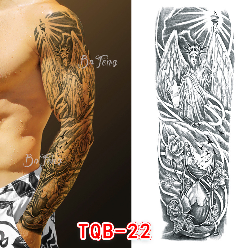 Waterproof full arm tattoo sticker