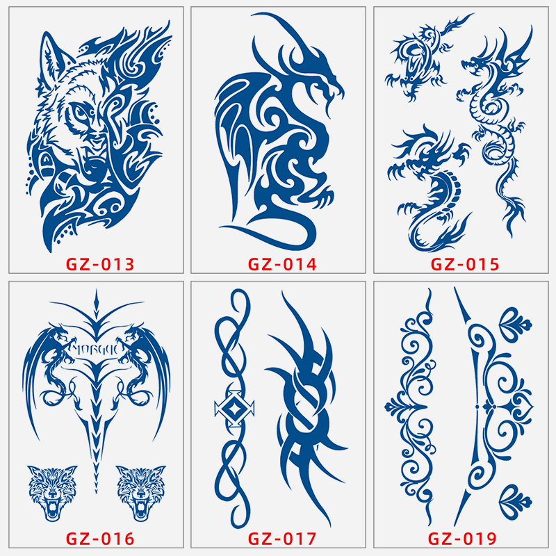 Semi-permanent Juice Herbal Tattoo Sticker