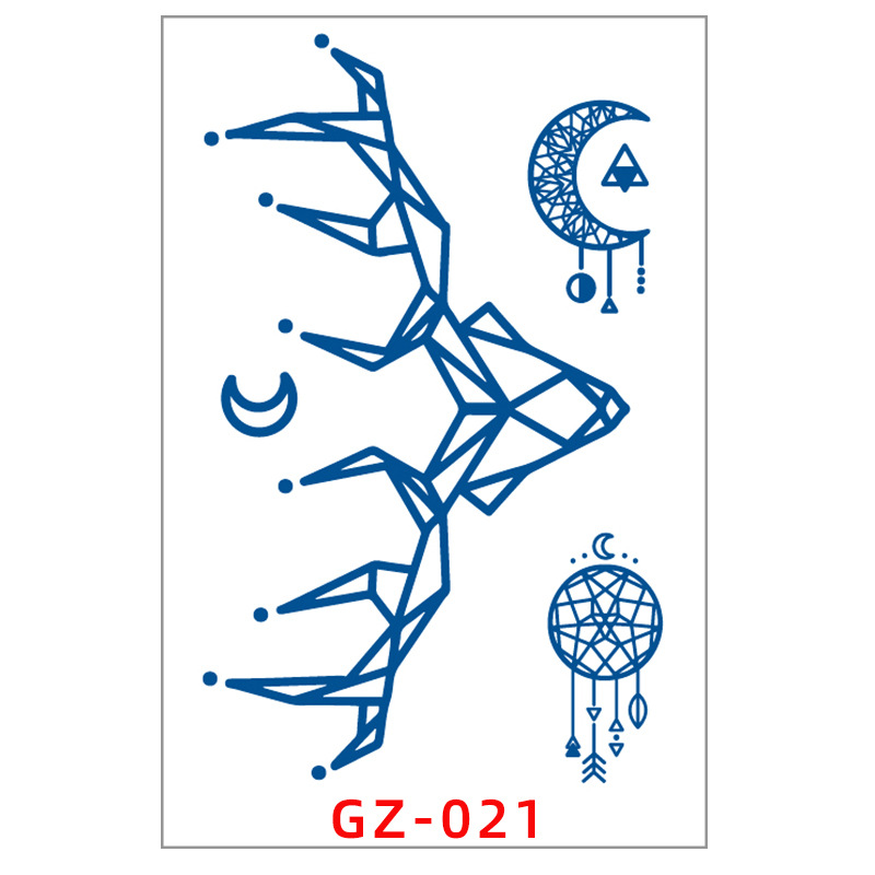 Semi-permanent Juice Herbal Tattoo Sticker