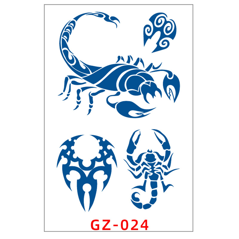 Semi-permanent Juice Herbal Tattoo Sticker