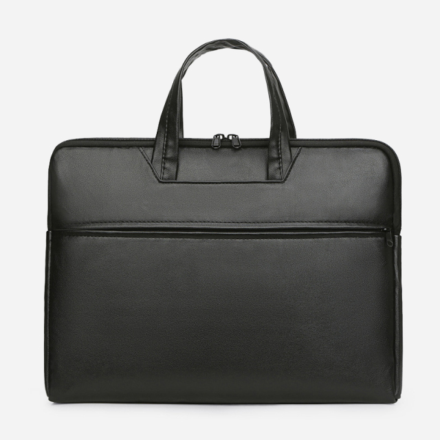 Minimalist solid color laptop bag