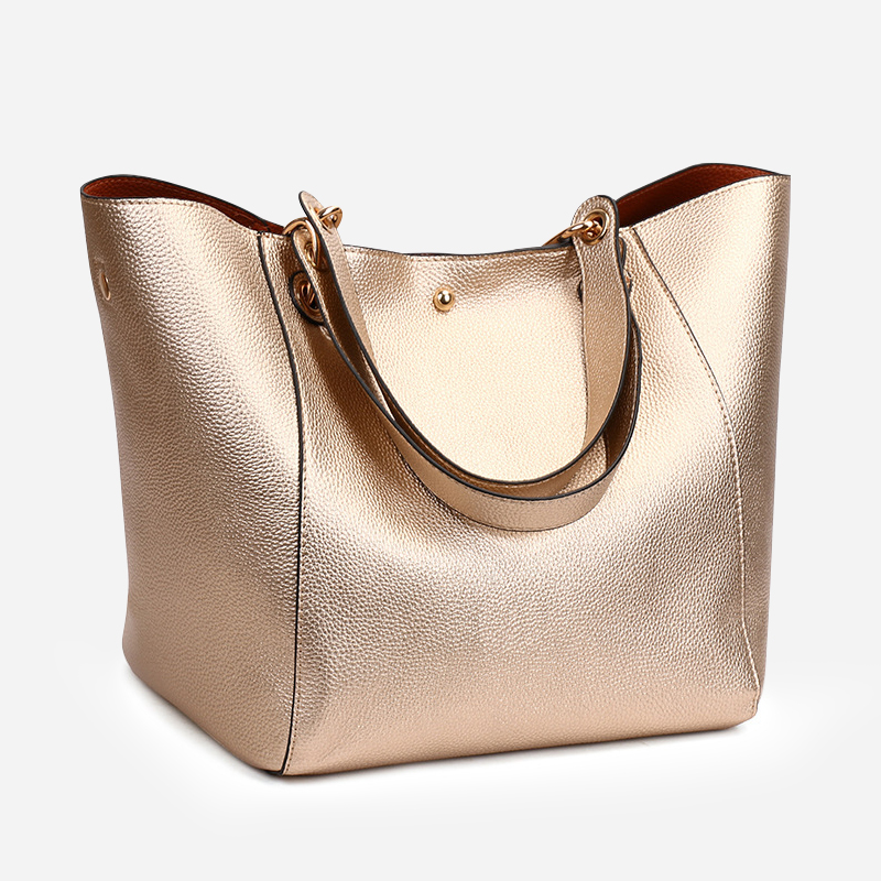 Large capacity magnetic buckle tote bag