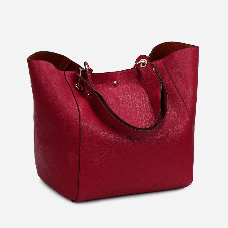 Large capacity magnetic buckle tote bag