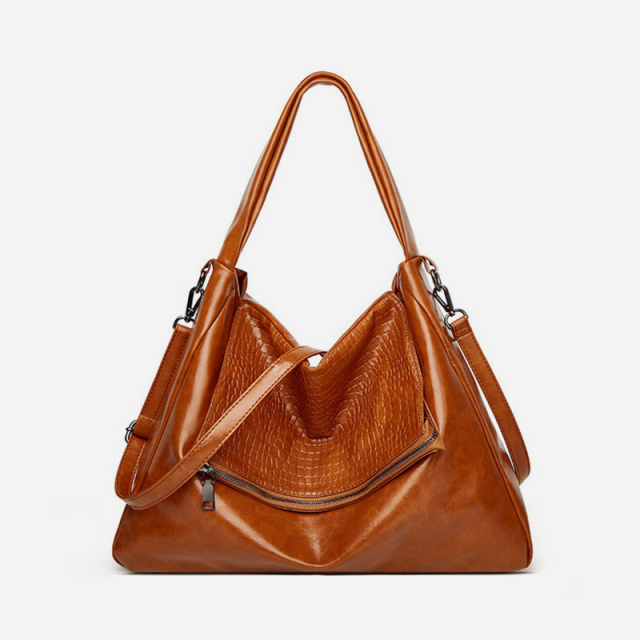 Soft leather casual fashion handbag