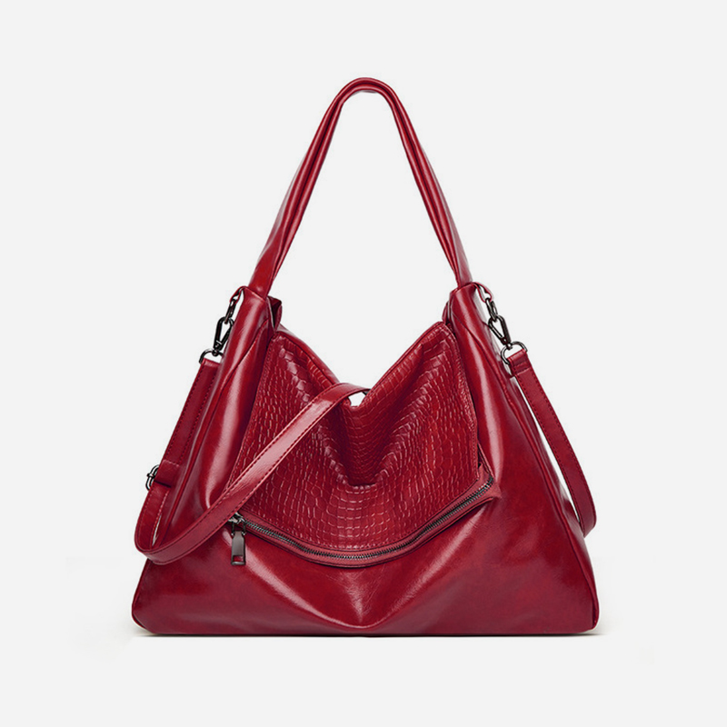Soft leather casual fashion handbag