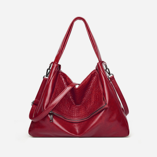 Soft leather casual fashion handbag