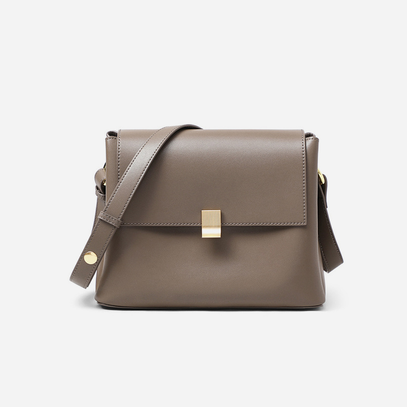 Trendy niche leather crossbody bag