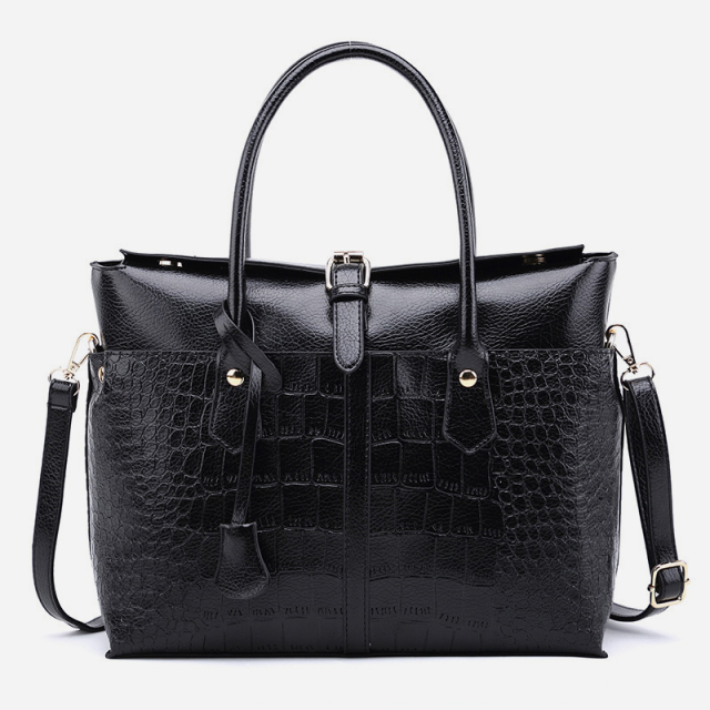 Fashion crocodile print shoulder bag