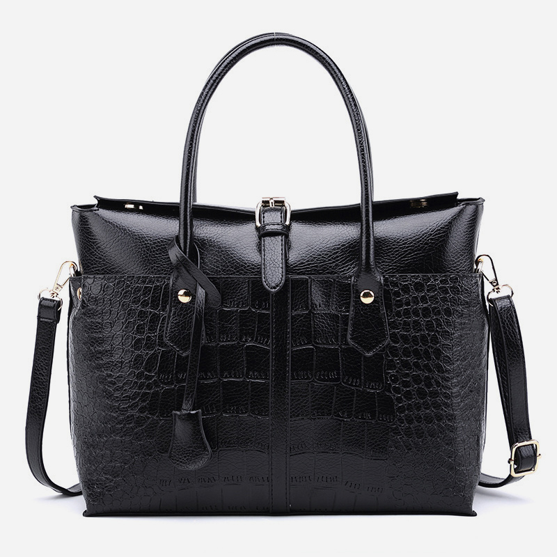 Fashion crocodile print shoulder bag