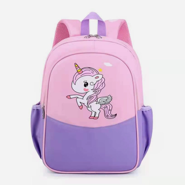 Cartoon spine protection breathable children's schoolbag