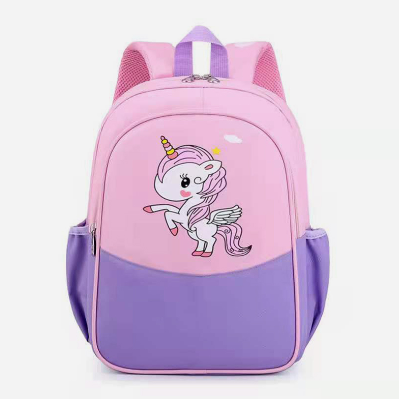 Cartoon spine protection breathable children's schoolbag